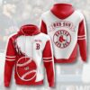 Boston Red Sox Custom All Over Print Hoodie 3D Boston Red Sox Custom All Over Print Hoodie 3D 0