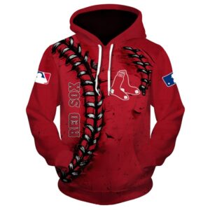 Boston Red Sox Hoodie 3D Baseball Gift for Fans MLB 0