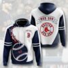 Boston Red Sox Hoodie 3D Zip Hoodie Flame Balls Graphic Gifts for Fans 0