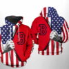 Boston Red Sox MLB US Flag 3D Hoodie Boston Red Sox MLB US Flag 3D Hoodie 0