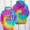 Boston Terrier Tie Dye 3D Hoodie Boston Terrier Tie Dye 3D Hoodie 0