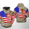 Bowling Green Falcons NCAA US Flag Camo Veteran 3D Hoodie 0