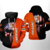 Bowling Green Falcons NCAA US Flag Skull 3D Hoodie 0
