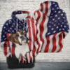Boxer Usa Flag Scratch 3D Hoodie 0