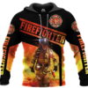 Brave Firefighter 3D Hoodie 0