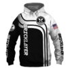 Bricklayer Black US Flag 3D Hoodie Bricklayer Black US Flag 3D Hoodie 0