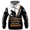 Bricklayer Never Underestimate an Old Man 3D Hoodie 0