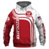 Bricklayer Red US Flag 3D Hoodie 0