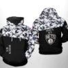 Brooklyn Nets NBA Camo Veteran Team 3D Hoodie For All 0