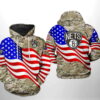 Brooklyn Nets NBA US Flag Camo Veteran Team 3D Hoodie 0