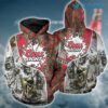 Budweiser Hoodie 3D Death Bow Hunter Beer Lovers Gift Budweiser Hoodie 3D Death Bow Hunter Beer Lovers Gift 0
