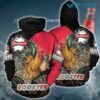 Budweiser Hoodie 3D Red Hen Beer Lovers Gift Budweiser Hoodie 3D Red Hen Beer Lovers Gift 0