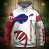 Buffalo Bills Hoodie 3D Graphic Balls Zip Hoodie Pullover 0