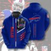 Buffalo Bills Hoodie 3D Zip Hoodie 3 Lines Graphic Gift for Fans 0