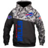 Buffalo Bills Military Hoodie 3D Zip Hoodie 3D Zip Hoodie Long Sleeve New Season 0