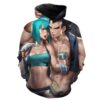 Bulma And Vegeta Sexy Dragon Balls Hoodie 3D Bulma And Vegeta Sexy Dragon Balls Hoodie 3D 0