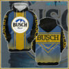 Busch Beer Hoodie 3D Mountain Logo Beer Lovers Gift 0