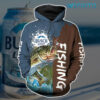 Busch Light Hoodie 3D Fishing Brown Navy Gift For Beer Lovers Busch Light Hoodie 3D Fishing Brown Navy Gift For Beer Lovers 0