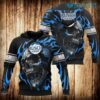 Busch Light Hoodie 3D Skull Blue Flames Beer Lovers Gift Busch Light Hoodie 3D Skull Blue Flames Beer Lovers Gift 0