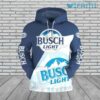 Busch Light Hoodie 3D White And Blue Beer Lovers Gift Busch Light Hoodie 3D White And Blue Beer Lovers Gift 0