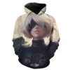 Busty Nier Nier Video Gaming Hoodie 3D 0