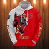 Calgary Flames Hoodie 3D Zip Hoodie 3D Cartoon Graphic Zip Hoodie for Fan 0