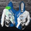 Canterbury Bankstown Bulldogs Nrl Skull Custom 3D All Over Print Hoodie Canterbury Bankstown Bulldogs NRL Skull Custom 3D All Over Print Hoodie 1