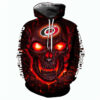 Carolina Hurricanes Halloween Hoodie 3D Skulls Pullover Nhl 0