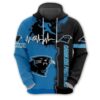 Carolina Panthers 3D All Over Print Zip Hoodie for Nfl Fans 0