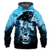 Carolina Panthers Hoodie 3D Halloween Horror Night Gift for Fans Carolina Panthers Hoodie 3D Halloween Horror Night Gift for Fans 0
