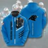 Carolina Panthers Hoodie 3D Zip Hoodie 3 Lines Graphic Gift for Fans 0
