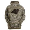 Carolina Panthers Hoodie Army Graphic Zip Hoodie Pullover Gift for Fans 0