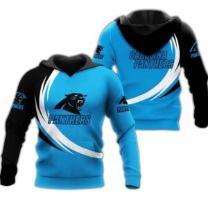 Carolina Panthers Hoodie Curve Graphic Gifts for Fans 0