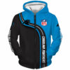 Carolina Panthers Zip Hoodie 3D Cute Zip Hoodie Pullover Gift for Fans 0