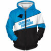 Carolina Panthers Zip Hoodie 3D Zip Hoodie 0