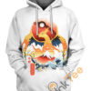 Charizard Flame Ninja Hoodie 3D 0