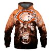 Chicago Bears Hoodie 3D Halloween Horror Night Gift for Fans 0