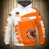 Chicago Bears Hoodie 3D Zip Hoodie Pullover Gift for Fans Chicago Bears Hoodie 3D Zip Hoodie Pullover Gift for Fans 0