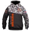 Chicago Bears Military 3D All Over Print Zip Up Hoodie 1