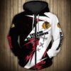 Chicago Blackhawks Hoodie 3D Thunder Design Pullover Nhl Chicago Blackhawks Hoodie 3D Thunder Design Pullover Nhl 0