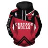 Chicago Bulls Hoodie 3D Zip Hoodie for Fans 0