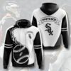 Chicago White Sox Hoodie 3D Zip Hoodie Flame Balls Graphic Gifts for Fans 0