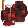 Chile Red All Money In Garfield 3D Hoodie 0