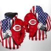 Cincinnati Reds MLB US Flag 3D Hoodie Cincinnati Reds MLB US Flag 3D Hoodie 0