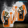 Clemson Tigers Hoodie 3D Baby Groot With Ball Clemson Gift 0