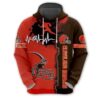 Cleveland Browns 3D All Over Print Zip Hoodie for Nfl Fans 0