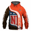 Cleveland Browns 3D Hoodie Pullover Zip Hoodie Nfl for Fans Cleveland Browns 3D Hoodie Pullover Zip Hoodie Nfl for Fans 0