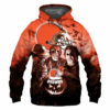 Cleveland Browns Hoodie 3D Halloween Horror Night Gift for Fans Cleveland Browns Hoodie 3D Halloween Horror Night Gift for Fans 0