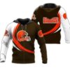 Cleveland Browns Hoodie Curve Graphic Gifts for Fans 0
