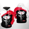 Cleveland Indians MLB Skull Punisher 3D Hoodie 0